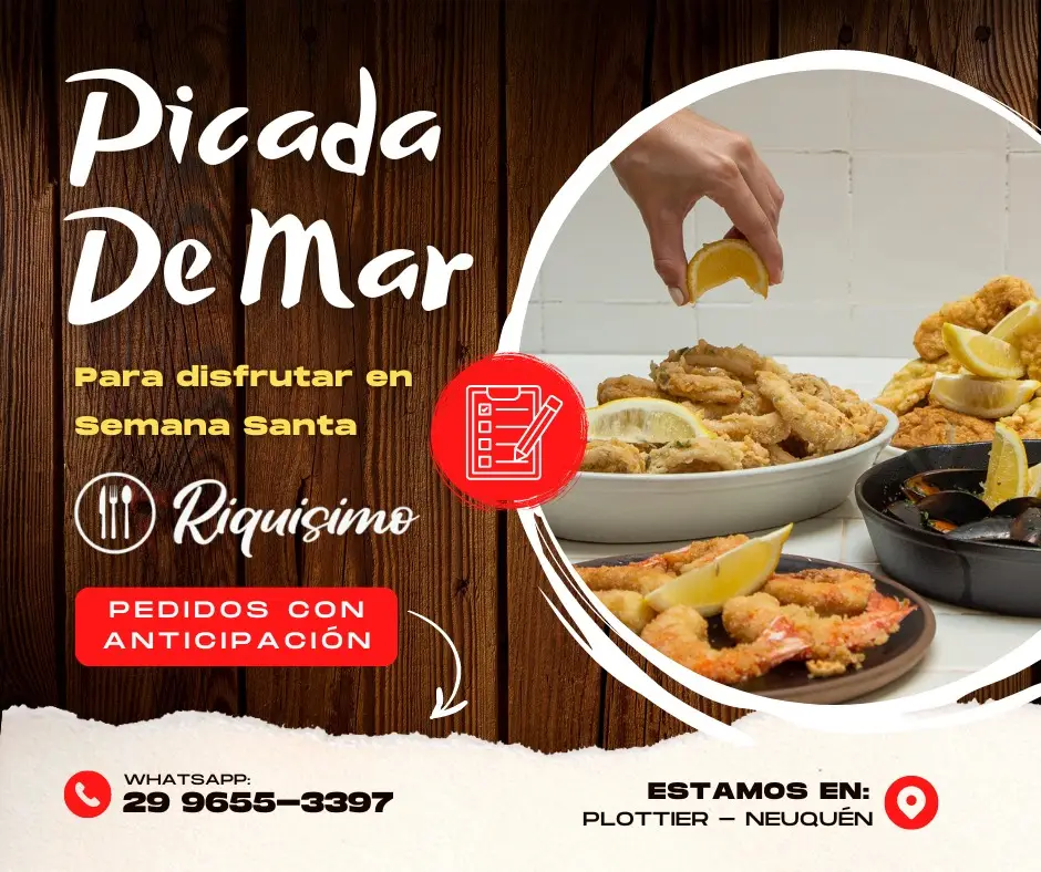 PEDÍ TU PICADA DE MAR PARA SEMANA SANTA PEDIDOS CON ANTICIPACIÓN
